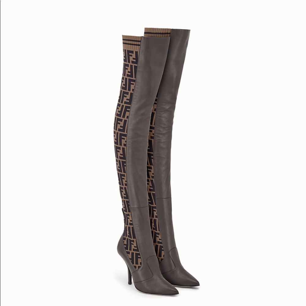 Fendi Rockoko Thigh High Boots